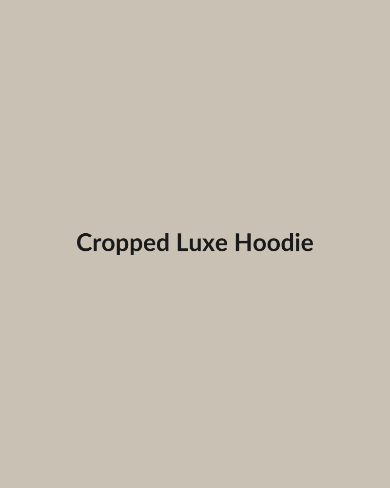 Cropped Luxe Hoodie - HIRVY