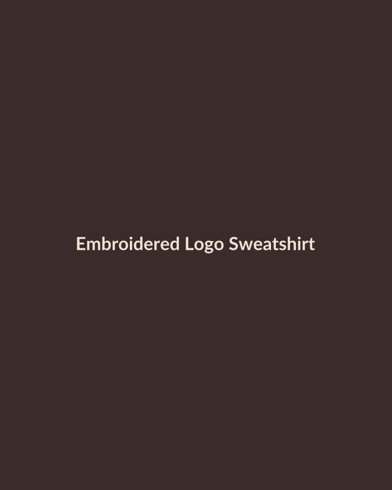 Embroidered Logo Sweatshirt - HIRVY