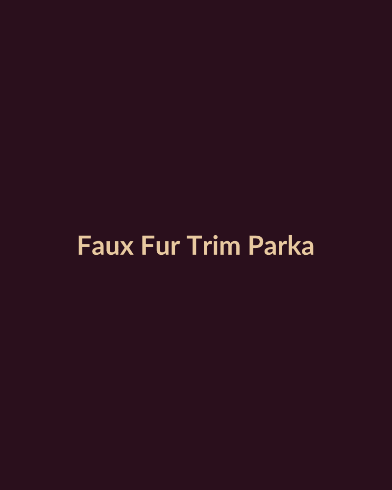 Faux Fur Trim Parka - HIRVY