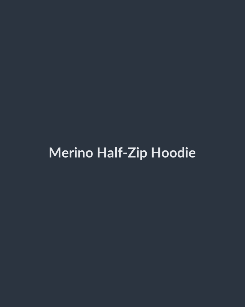 Merino Half-Zip Hoodie - HIRVY