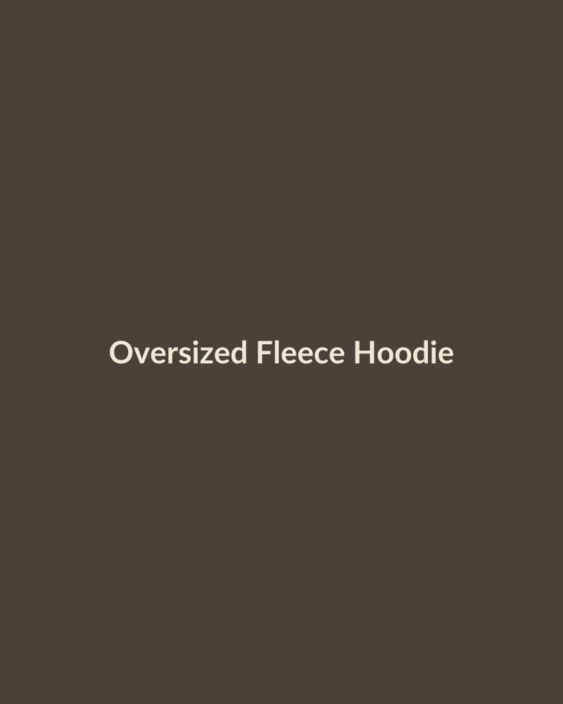 Oversized Fleece Hoodie - HIRVY
