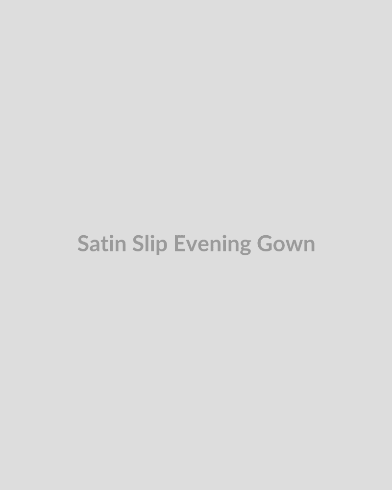 Satin Slip Evening Gown - HIRVY
