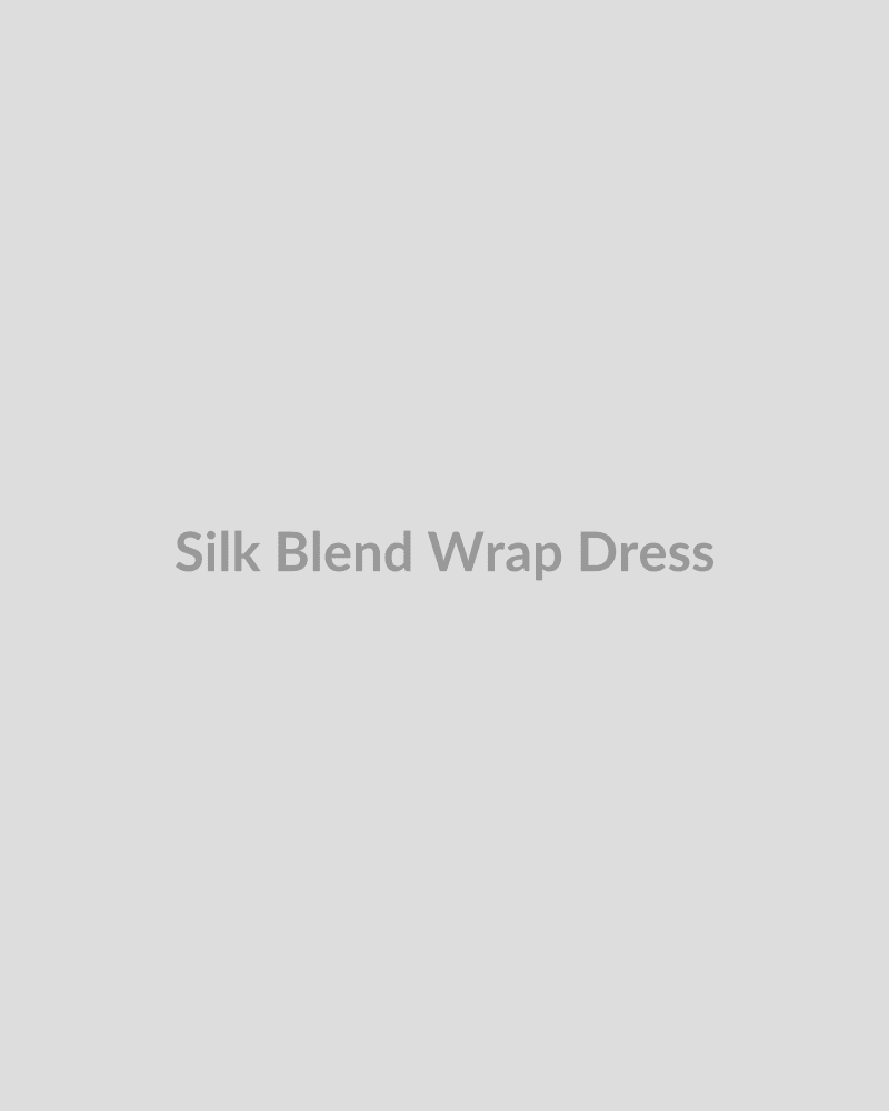 Silk Blend Wrap Dress - HIRVY