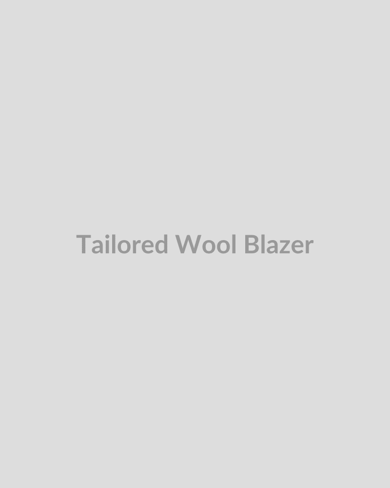 Tailored Wool Blazer - HIRVY