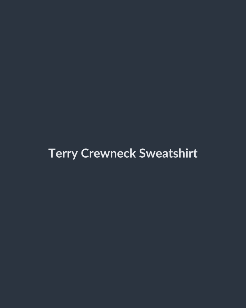 Terry Crewneck Sweatshirt - HIRVY